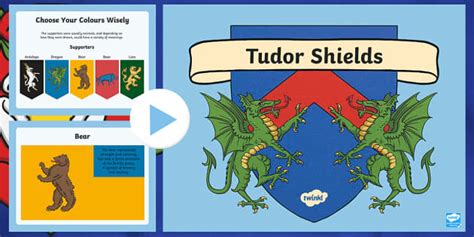 tudor coat of arms ks2|tudor shields symbols ks2.